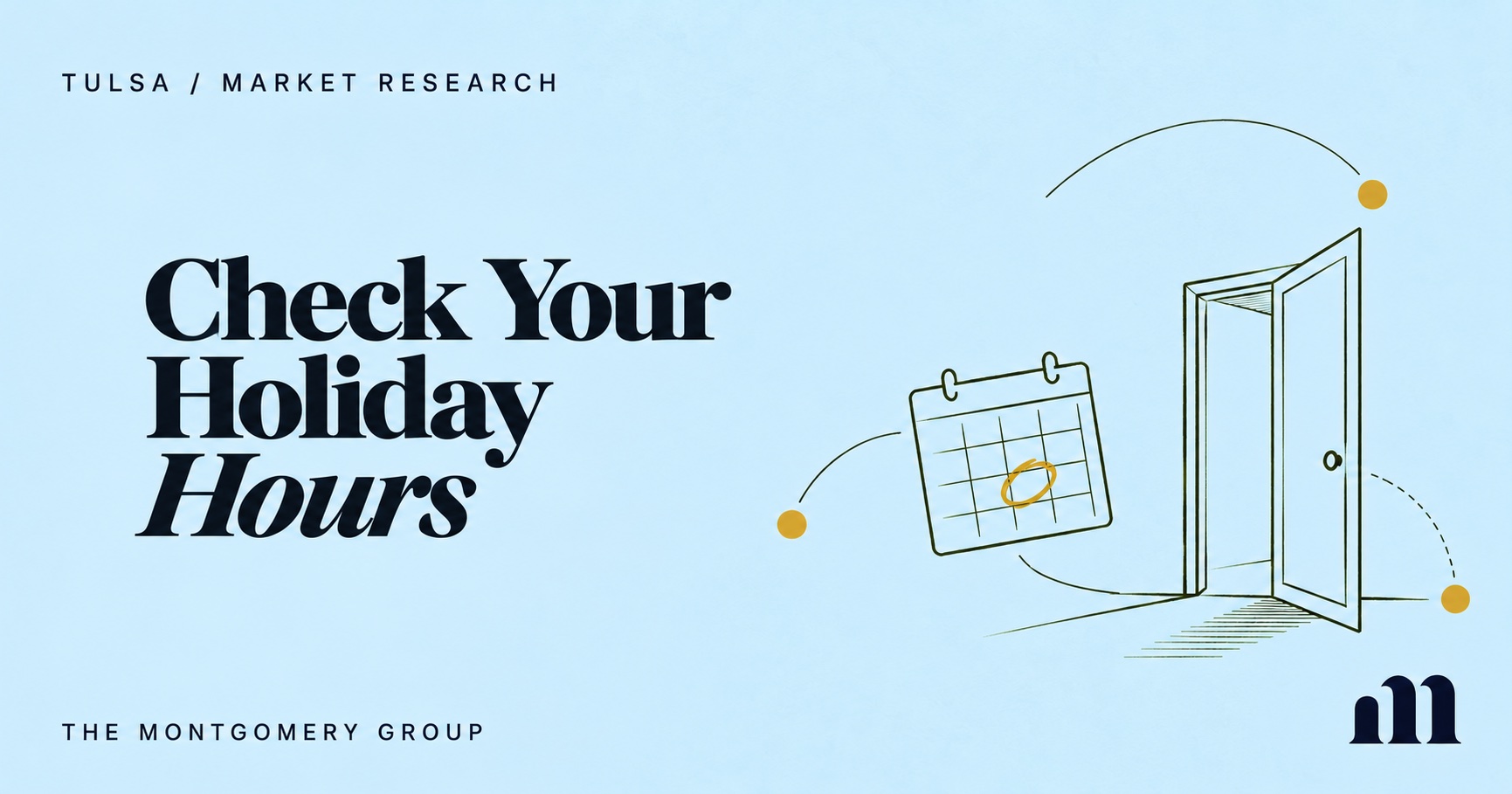 Check Your Holiday Hours | TMG editorial cover